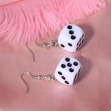 Xpoko Christmas Gifts Dice Earrings