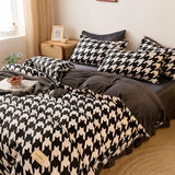 Xpoko Dogtooth Check Bedding Set