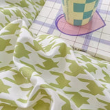 Xpoko Dogtooth Check Korean Bedding Set 2.0