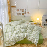 Xpoko Dogtooth Check Korean Bedding Set 2.0