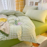 Xpoko Dogtooth Check Korean Bedding Set 2.0