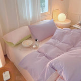 Xpoko Dusty Pastel Shades Cotton Bedding Set