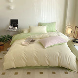 Xpoko Dusty Pastel Shades Cotton Bedding Set