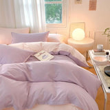 Xpoko Dusty Pastel Shades Cotton Bedding Set