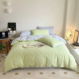 Xpoko Dusty Pastel Shades Cotton Bedding Set