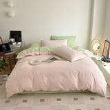 Xpoko Dusty Pastel Shades Cotton Bedding Set