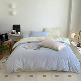 Xpoko Dusty Pastel Shades Cotton Bedding Set