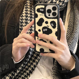 Xpoko Plush Embroidered Briquettes Phone Case