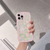 Xpoko Wavy Flower Bunny Phone Case Christmas Thanksgiving gifts