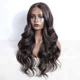 Xpoko Synthetic Lace Front Wig  Brown Wig Long Body Curly Wavy Glueless Wig Lace Wig For Women Lace Front Wig Lace Front Cosplay Wig