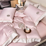 Xpoko - Modern 100S All Season Soft Bedding Sets with Flat Sheet Pillowcases