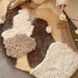 Xpoko Earthy Tones Tufted Accent Rug