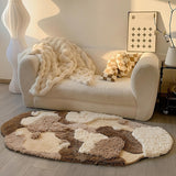 Xpoko Earthy Tones Tufted Accent Rug