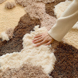 Xpoko Earthy Tones Tufted Accent Rug