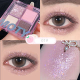 Xpoko 4 Colors Shine Eyeshadow Christmas Thanksgiving gifts