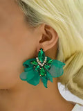 Xpoko Flower Shape Drop Earrings