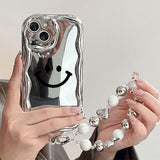 Xpoko Kawaii Smiley Silver Phone Case