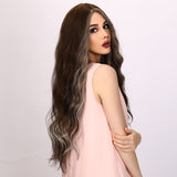 Xpoko 32 inches Mirador color picking gradient long curls, high temperature silk material, suitable for daily wear and matching