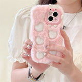 Xpoko Monster Plush Embroidered Heart Phone Case