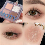 Xpoko 4 Colors Shine Eyeshadow Christmas Thanksgiving gifts