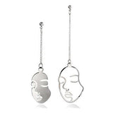 Xpoko Christmas Gifts Face Outline Earrings