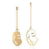 Xpoko Christmas Gifts Face Outline Earrings