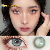 Xpoko Taylor Green  Myopia Prescription Soft Colored Contact Lenses For Eyes Small Beauty Pupil Make Up Natural Yearly