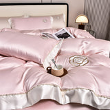 Xpoko - Modern 100S All Season Soft Bedding Sets with Flat Sheet Pillowcases