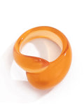 Xpoko Geometric Solid Color Rings Accessories