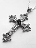 Xpoko Gothic Punk Cross Charm Necklace