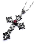 Xpoko Gothic Punk Cross Charm Necklace