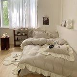 Xpoko Princesscore Soft Ruffled Bedding Set