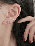 Xpoko Heart Decor Cuff Earring