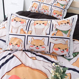 Xpoko Kawaii Shiba Bedding Set