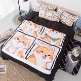 Xpoko Kawaii Shiba Bedding Set