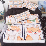 Xpoko Kawaii Shiba Bedding Set