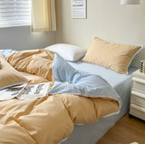 Xpoko Pastel Lace Edge Bedding Set