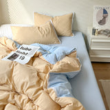 Xpoko Pastel Lace Edge Bedding Set