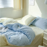 Xpoko Pastel Lace Edge Bedding Set