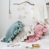 Xpoko Bohemian Knitted Pastel Color Pillowcase