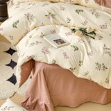 Xpoko Springtime Flowers Print Bedding Set