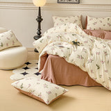 Xpoko Springtime Flowers Print Bedding Set