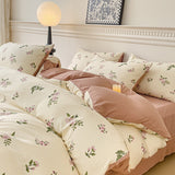 Xpoko Springtime Flowers Print Bedding Set