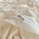 Xpoko Ruffle Flower Duvet Cover Set