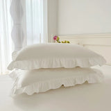 Xpoko Lush Ruffles Duvet Cover Set