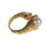 Xpoko Christmas Gifts Minimalist Aesthetic Asymmetrical Pearl Ring