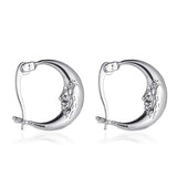 Xpoko Christmas Gifts Moon Earrings