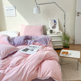 Xpoko Pastel Lace Edge Bedding Set