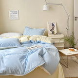 Xpoko Pastel Lace Edge Bedding Set