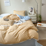 Xpoko Pastel Lace Edge Bedding Set